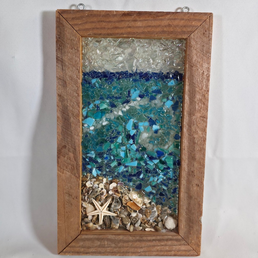 River Swirl Mosaics Lovejoy 2018 Glass Mosaic Beach Ocean Coastal Wall Art